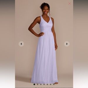 Davids Bridal Chiffon Bridesmaid Dress - Iris